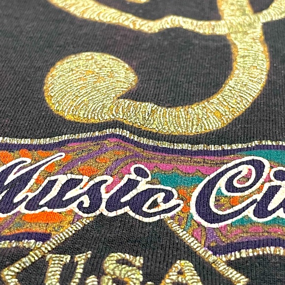 Vintage 90's Nashville Music CIty  SINGLE STITCH Medium T-Shirt MINT Condition - Picture 3 of 5